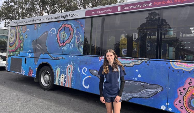 There's my bus': Eden students have their artwork displayed on shuttles | About Regional